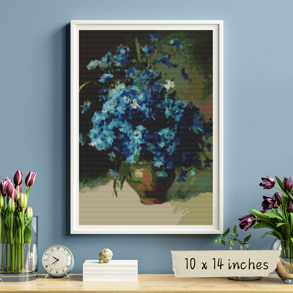 Cornflowers Cross Stitch Kit | Isaac Levitan