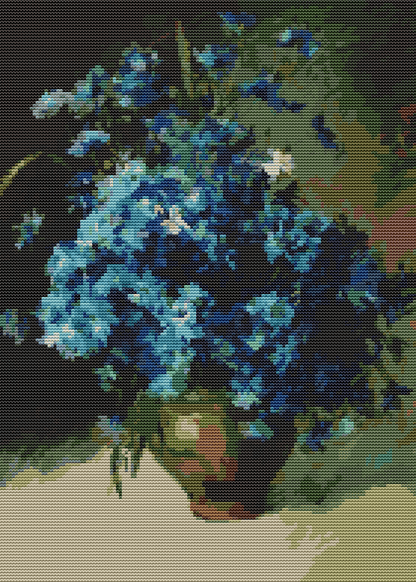 Cornflowers Cross Stitch Kit | Isaac Levitan