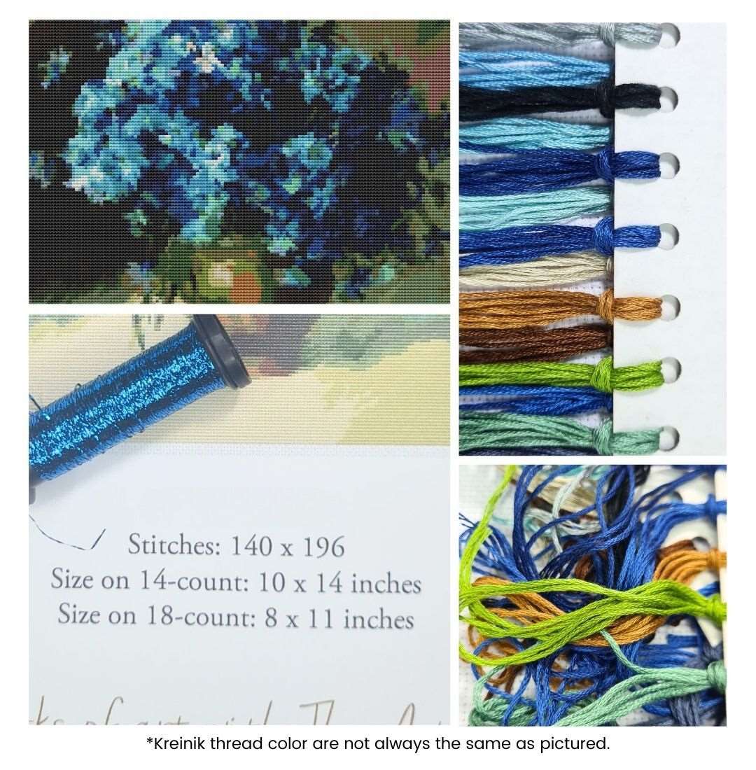 Cornflowers Cross Stitch Kit | Isaac Levitan