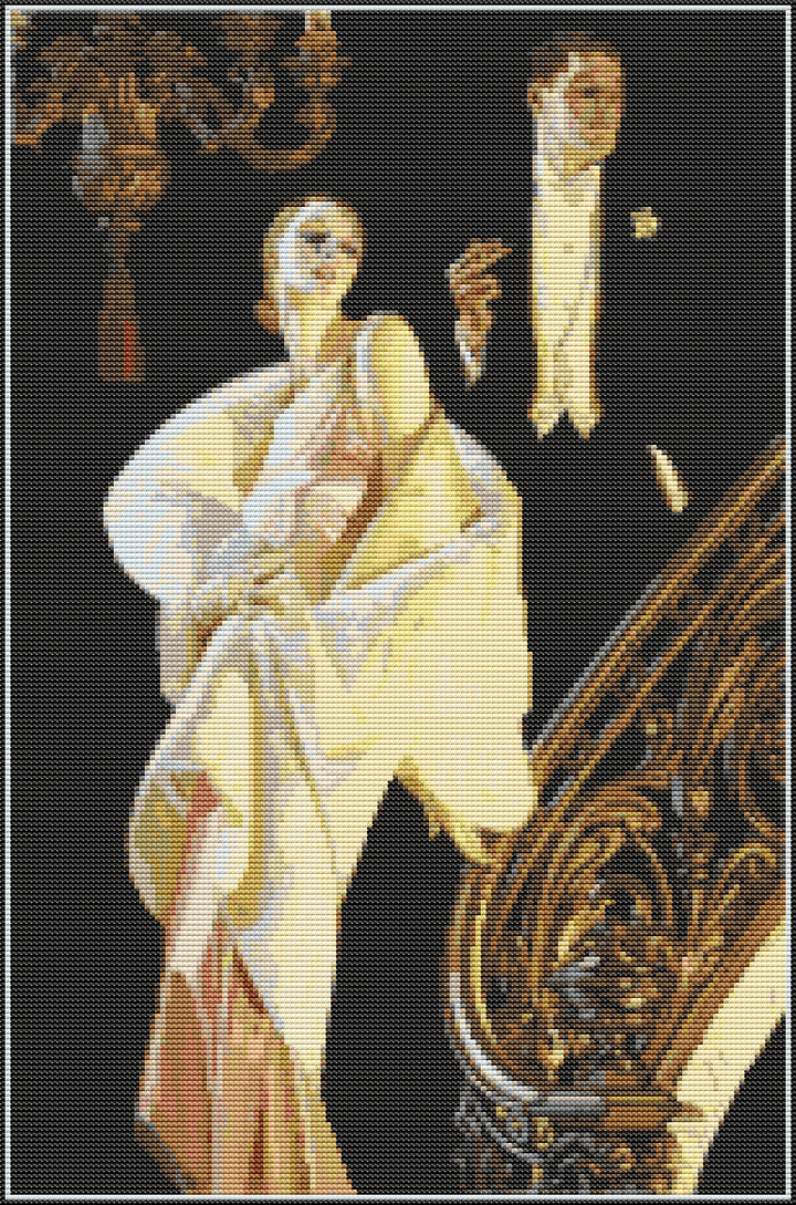 Advertisement for The Arrow Collar Man Cross Stitch Kit - Premium Cross Stitch Kit - J.C. Leyendecker