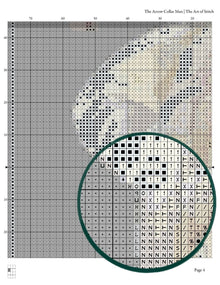 Advertisement for The Arrow Collar Man Cross Stitch Pattern