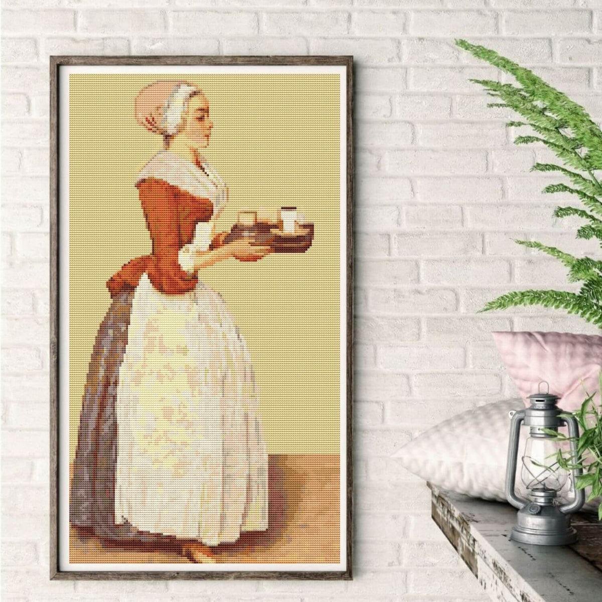 The Chocolate Girl Cross Stitch Kit