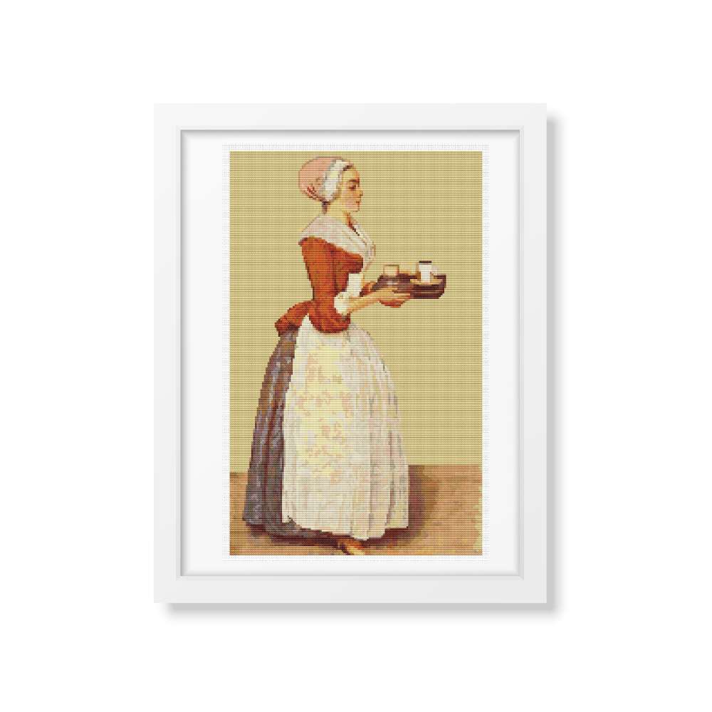 The Chocolate Pot Cross Stitch Kit | Jean Etienne Liotard