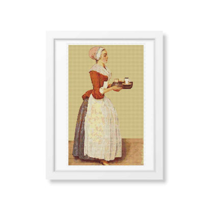 The Chocolate Pot Cross Stitch Kit | Jean Etienne Liotard