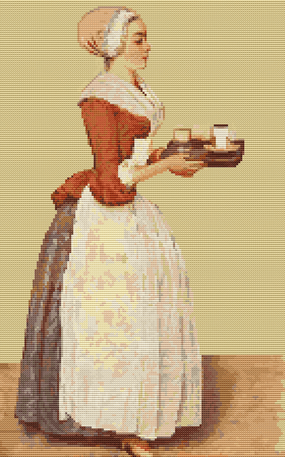 The Chocolate Pot Cross Stitch Kit | Jean Etienne Liotard