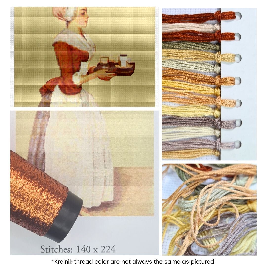 The Chocolate Pot Cross Stitch Kit | Jean Etienne Liotard