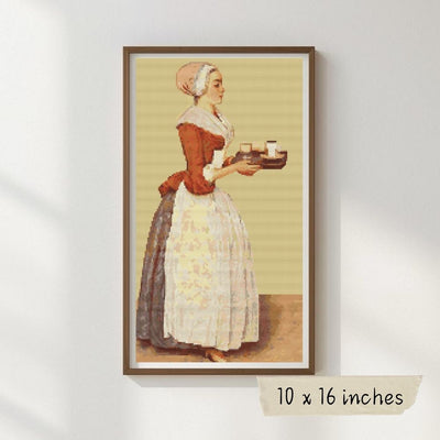 The Chocolate Girl Cross Stitch Pattern