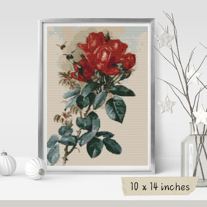 Roses Cross Stitch Kit | Paul de Longpre