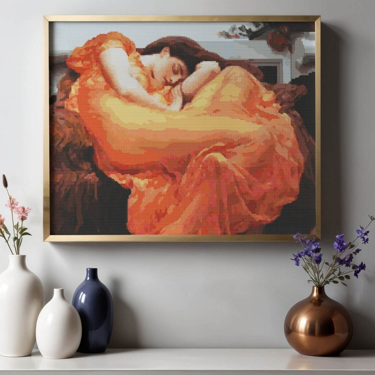Flaming June Cross Stitch Kit