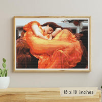 Flaming June Cross Stitch Kit - Premium Cross Stitch Kit - Lord Frederic Leighton