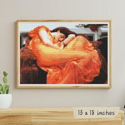 Flaming June Cross Stitch Pattern