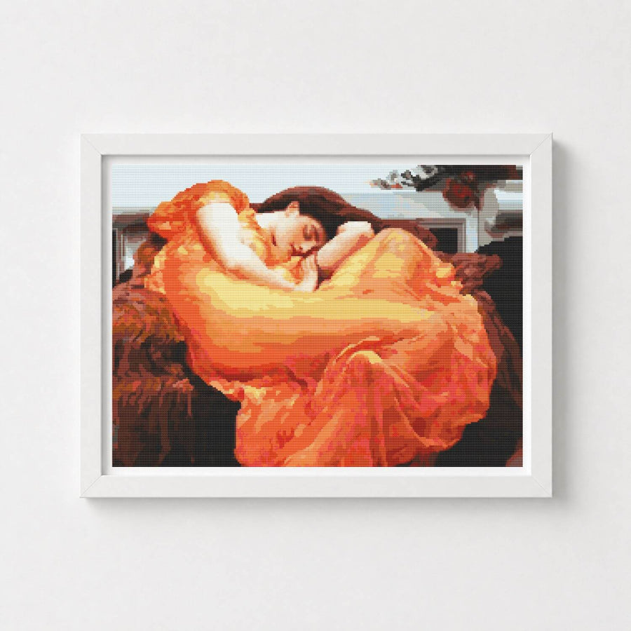 Flaming June Cross Stitch Pattern