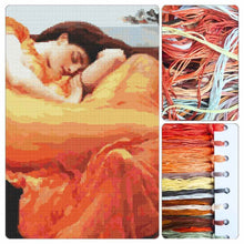 Flaming June Cross Stitch Kit - Premium Cross Stitch Kit - Lord Frederic Leighton