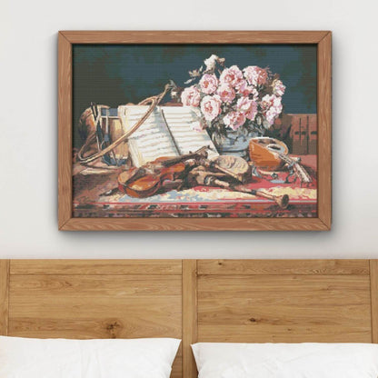 Musical Still Life Cross Stitch Kit