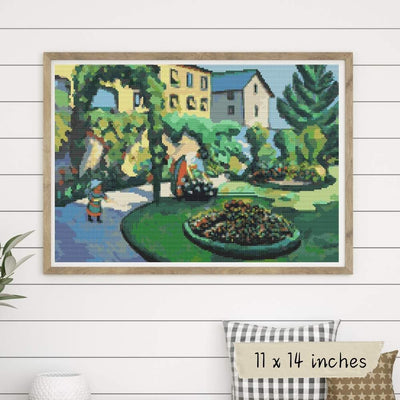 Garden Cross Stitch Pattern