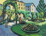 Garden Cross Stitch Pattern by August Macke