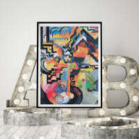Colored Composition Homage to Johann Sebastian Bach Cross Stitch Kit - Premium Cross Stitch Kit - August Macke