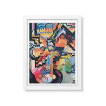 Colored Composition Homage to Johann Sebastian Bach Cross Stitch Kit | August Macke