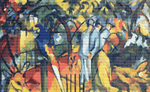 Zoological Garden Cross Stitch Pattern by August Macke