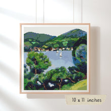 View of Tegernsee Cross Stitch Kit