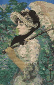 Jeanne Cross Stitch Kit | Edouard Manet