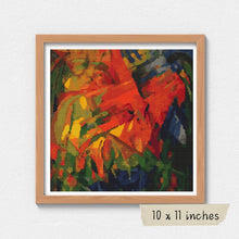 Animals in a Landscape Cross Stitch Kit | Franz Marc