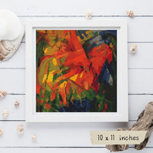 Animals in a Landscape Cross Stitch Kit | Franz Marc