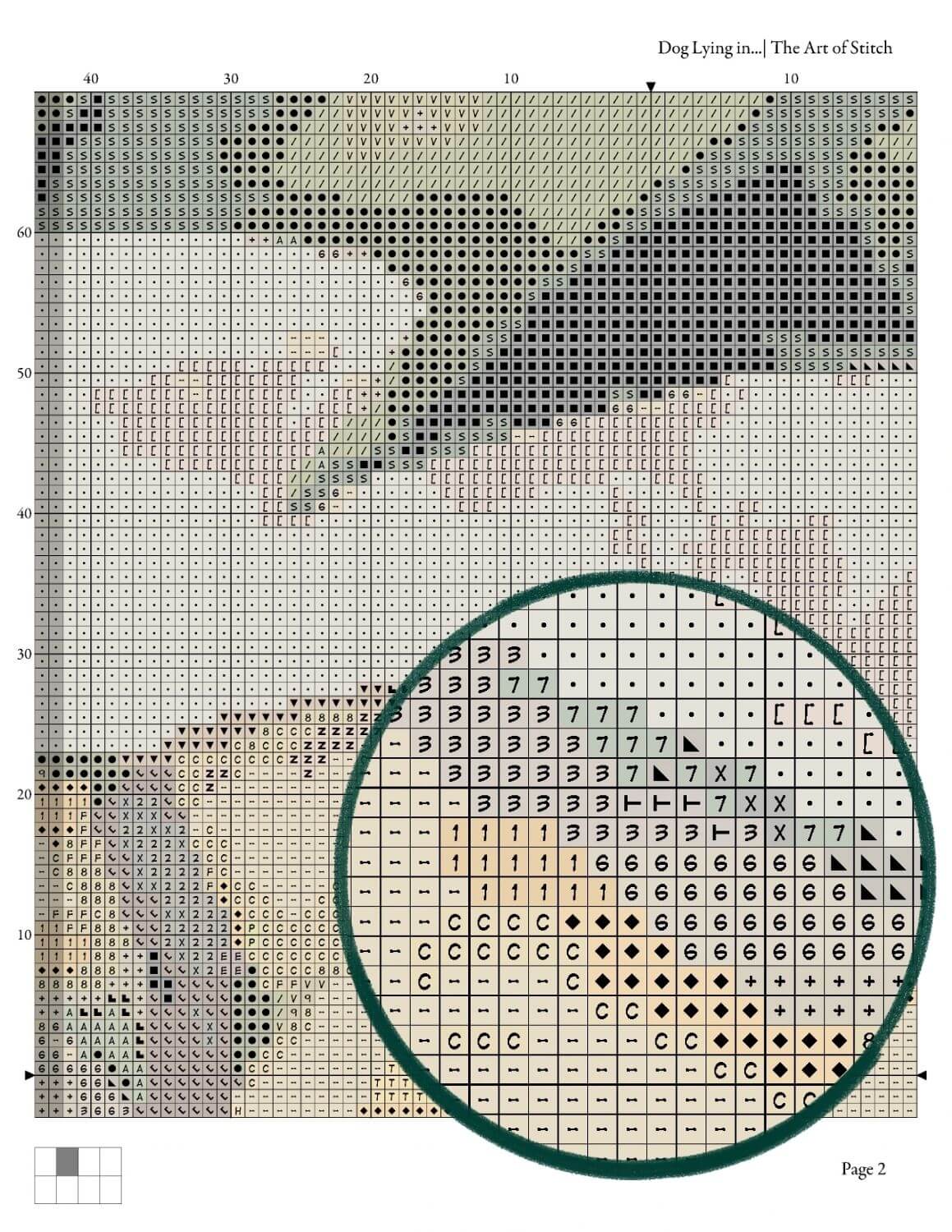 Dog Lying in the Snow Cross Stitch Kit