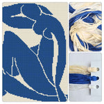 Blue Nude II Cross Stitch Kit