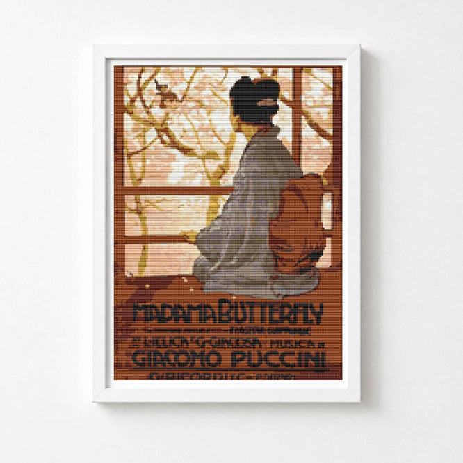 Madame Butterfly Cross Stitch Kit