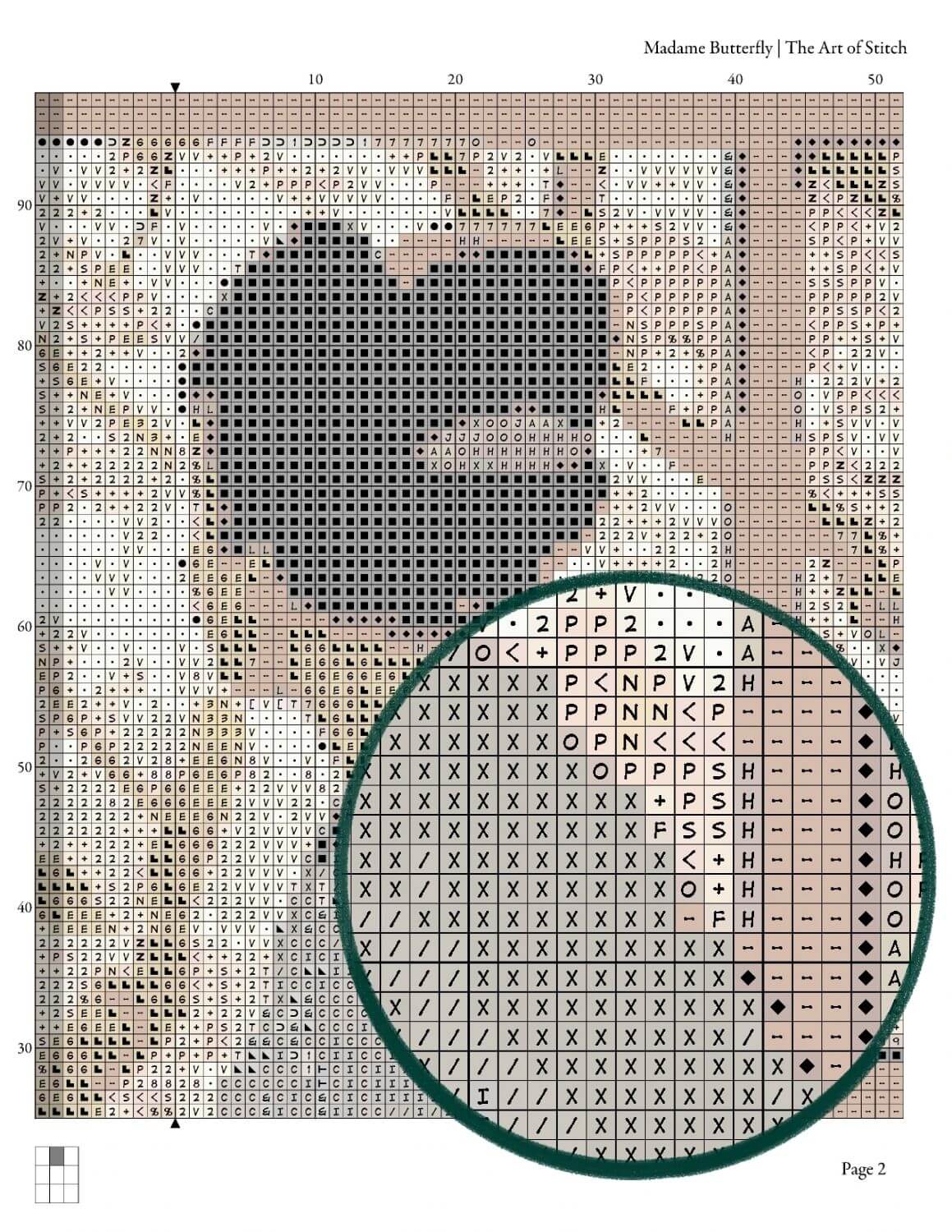 Madame Butterfly Cross Stitch Kit