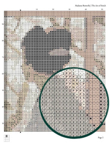 Madame Butterfly Cross Stitch Pattern