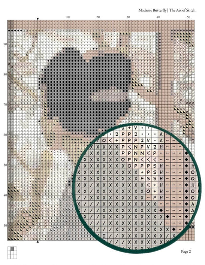 Madame Butterfly Cross Stitch Kit