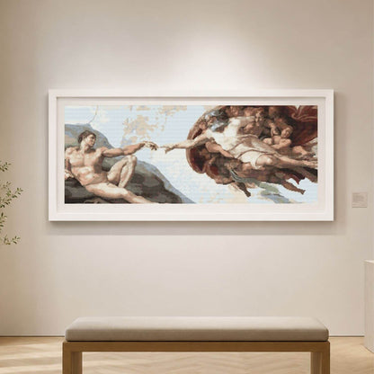 The Creation of Adam Cross Stitch Pattern