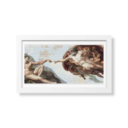 The Creation of Adam Cross Stitch Kit | Michelangelo