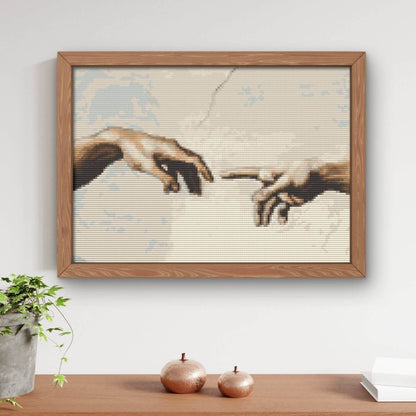Hands of God and Adam Cross Stitch Kit