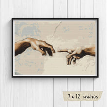 Hands of God and Adam Cross Stitch Kit