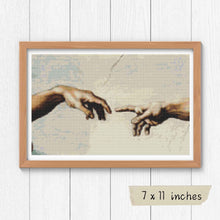 Hands of God and Adam Cross Stitch Kit