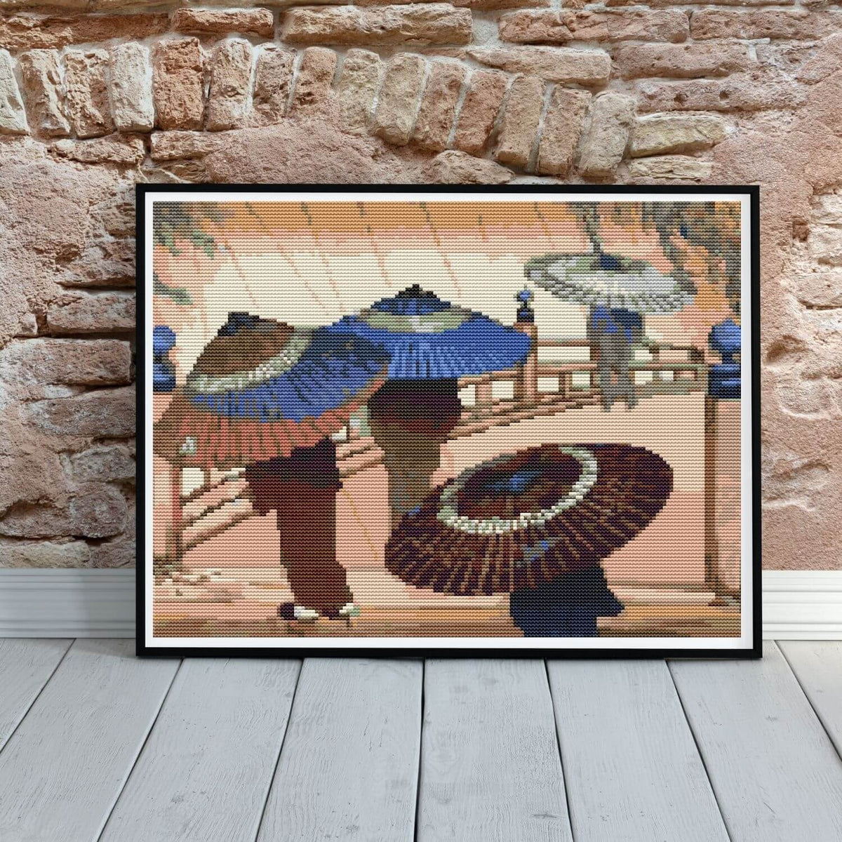 Rain Blossoms Cross Stitch Kit
