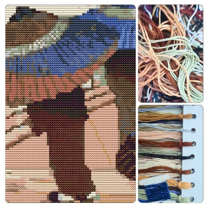 Rain Blossoms Cross Stitch Kit