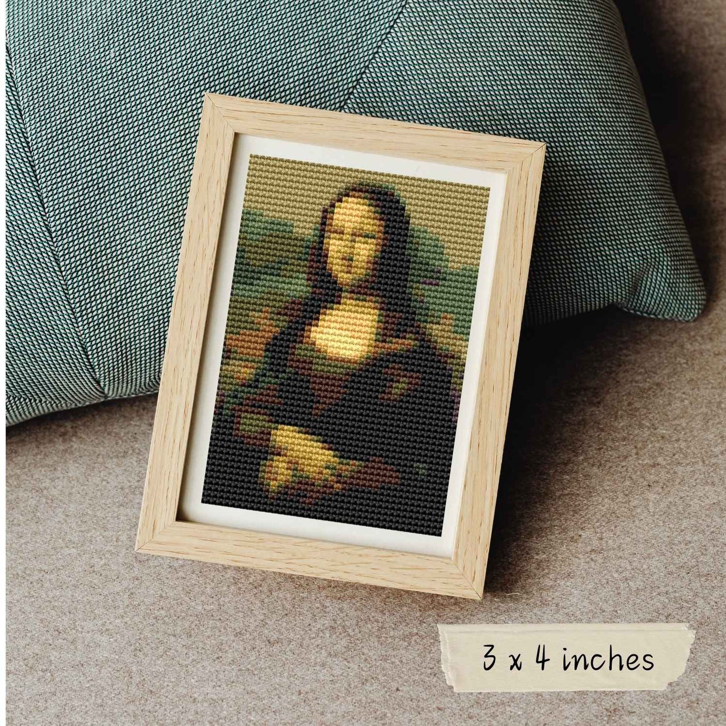 Mona Lisa Miniature Cross Stitch Kit