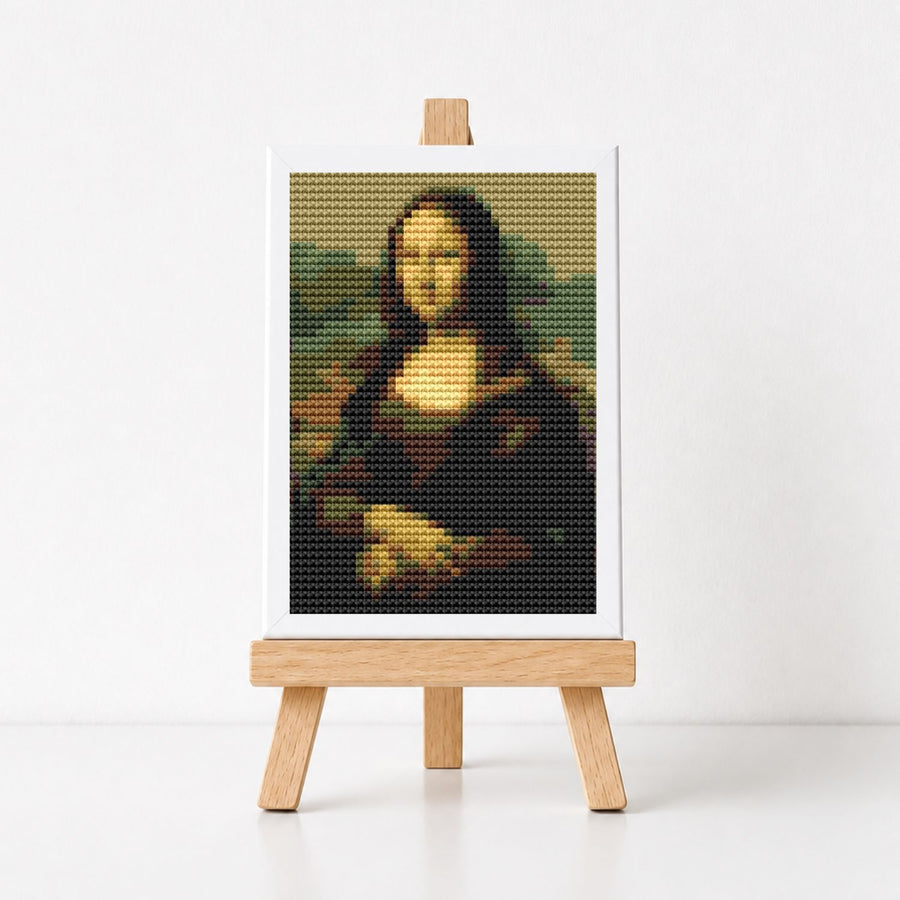 Mona Lisa Miniature Cross Stitch Pattern