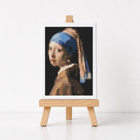 The Girl with the Pearl Earring Miniature Cross Stitch Pattern - Miniature Cross Stitch Pattern - Johannes Vermeer