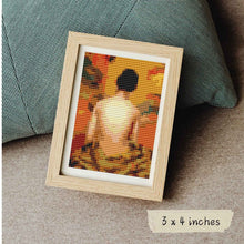 Back of a Nude Miniature Cross Stitch Pattern