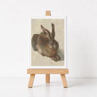 The Young Hare Miniature Cross Stitch Pattern - Miniature Cross Stitch Pattern - Albrecht Durer