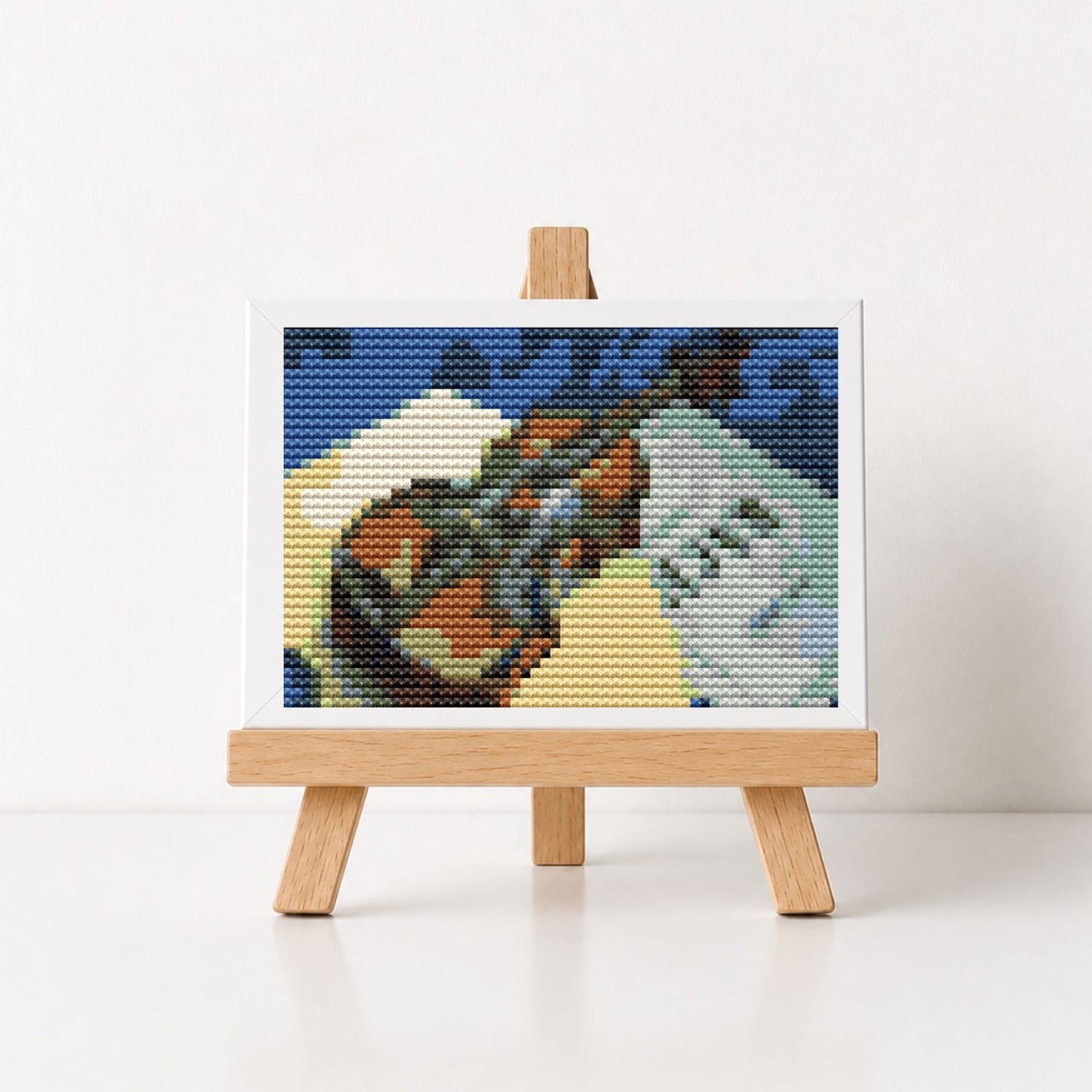 A Still Life With Violin Miniature Cross Stitch Pattern - Miniature Cross Stitch Pattern - Kuzma Petrov Vodkin