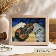 A Still Life With Violin Miniature Cross Stitch Pattern