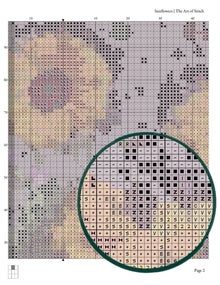 Sunflowers Cross Stitch Pattern