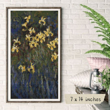 Yellow Irises Cross Stitch Kit | Claude Monet