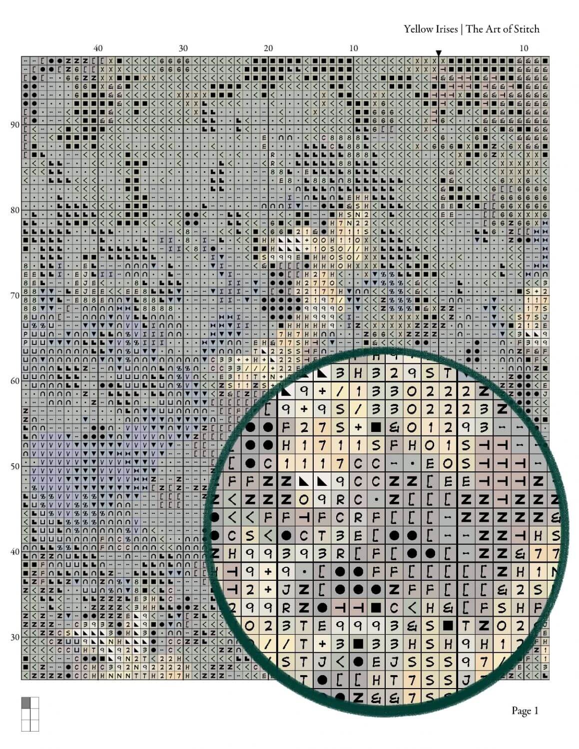 Yellow Irises Cross Stitch Kit